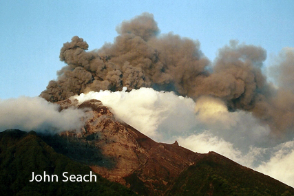 manam volcano eruption 2004
