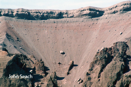 Mt Vesuvius crater